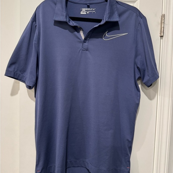Nike Golf Dry Fit Men's Blue Polo Shirt - Picture 1 of 3